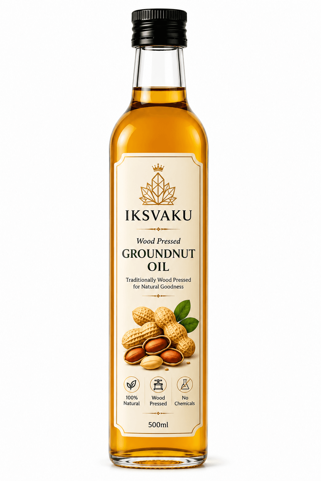 Wood Pressed Groundnut Oil